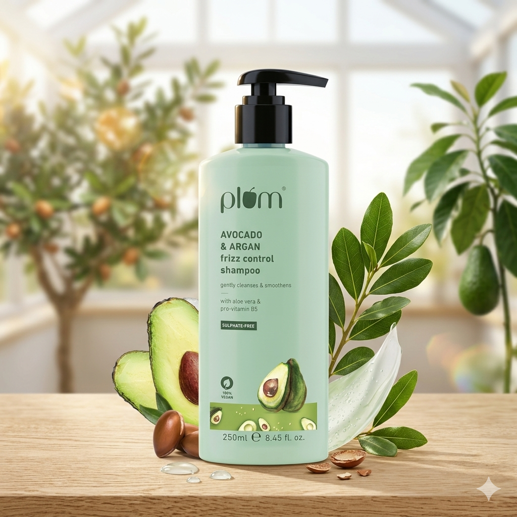 Plum Avocado & Argan Frizz Control Shampoo