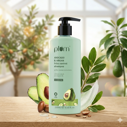 Plum Avocado & Argan Frizz Control Shampoo