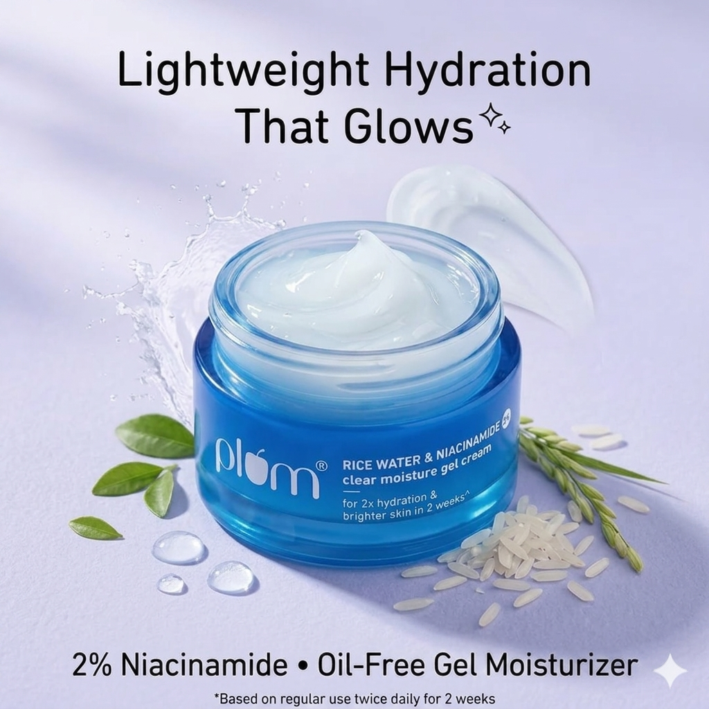 Plum Rice Water Deep Hydration Face Moisturizer